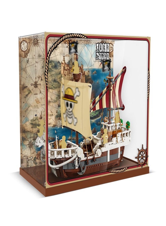 NAOCARD Acrylic Display Case Compatible with Lego The Going Merry Pirate Ship, Dust-Proof Protective Showcase Box for Lego 75639 (Only Case - Model Not Included) - Image 1
